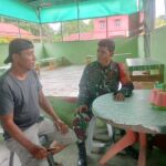 TNI Jalin Sinergitas Dengan Masyarakat Ulak Makam Melalui Komsos