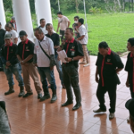 Ormas Raja Wali Sakti Demo RS Pratama di Halaman DPRD Tanjabtim