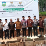 Bupati Hurmin Letakkan Batu Pertama Rumah Sehat Baznas Sarolangun