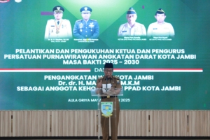 Hadiri Pelantikan Persatuan Purnawirawan Angkatan Darat, Wagub Sani Tekankan Menjaga Keutuhan NKRI