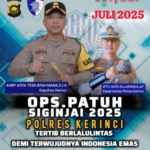 OPS. Patuh Siginjai 2025 Polres kerinci Mengajak Masyarakat  Tertib Berlalu Lintas, Demi Terwujudnya Indonesia Emas