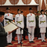 Al Haris Kukuhkan 54 Anggota Paskibraka Provinsi Jambi Tahun 2025