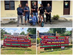Polsek Pulau Raja Tangkap Pencuri, Warga Berterima Kasih