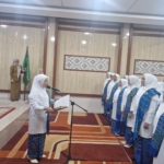 Hj. Hesti Haris Lantik Pengurus Daerah BKMT Kabupaten Muaro Jambi