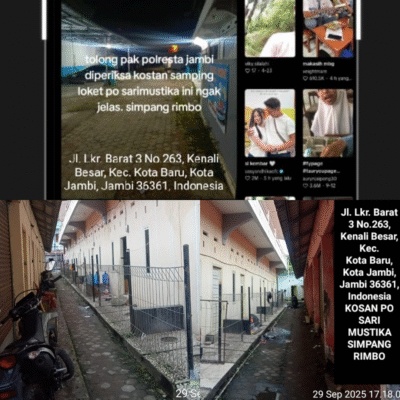 Kosan Mhicat Diduga Jadi Sarang Prostitusi Online, Warga Kota Baru Jambi Resah