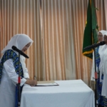 Hj. Hesti Haris Lantik Pengurus Daerah BKMT Kabupaten Bungo