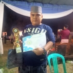 Wartawan Noval Arisandi Sabet Juara III MTQ Desa Senaung