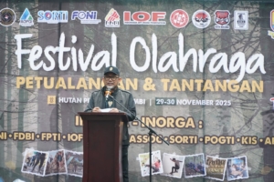 Buka Festival Olahraga Petualangan dan Tantangan, Sekda Sudirman Nyatakan Komitmen Pemerintah Dukung Pengembangan Prestasi Olahraga