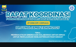 Forkom Ormas Jambi Ajak Ormas Perkuat Sinergi Lewat RAKOR dan Sosialisasi