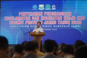 Gubernur Al Haris Ajak Perusahaan Pertahankan dan Tingkatkan Prestasi K3, Jadikan Inspirasi bagi Dunia Kerja