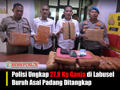 Polisi Ungkap 27,8 Kg Ganja di Labusel, Buruh Asal Padang Ditangkap