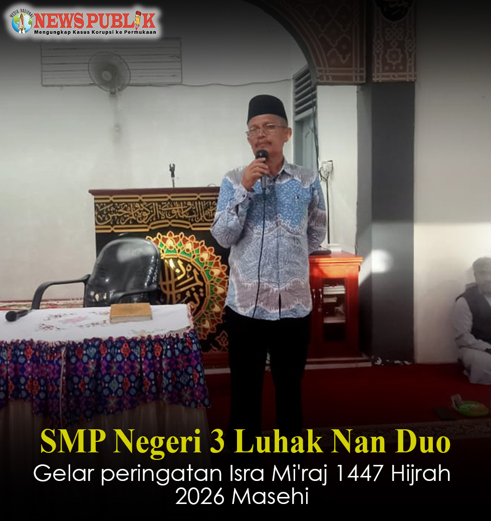 SMP Negeri 3 Luhak Nan Duo Gelar peringatan Isra Mi'raj 1447 Hijrah 2026 Masehi