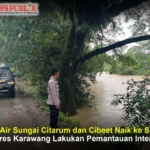 Debit Air Sungai Citarum dan Cibeet Naik ke Siaga 1, Polres Karawang Lakukan Pemantauan Intensif
