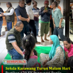 Sekda Karawang Turun Malam Hari, Pastikan 679 KK Pengungsi Banjir Terlayani di Dua Posko