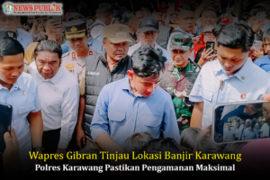 Wapres Gibran Tinjau Lokasi Banjir Karawang, Polres Karawang Pastikan Pengamanan Maksimal