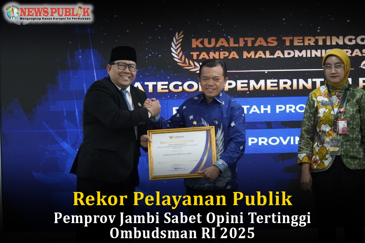 Rekor Pelayanan Publik: Pemprov Jambi Sabet Opini Tertinggi Ombudsman RI 2025
