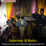 Gubernur Al Haris: Pemberian Gelar Adat Wujud Penghargaan dan Doa
