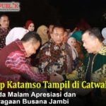 Wabup Katamso Tampil di Catwalk pada Malam Apresiasi dan Peragaan Busana Jambi