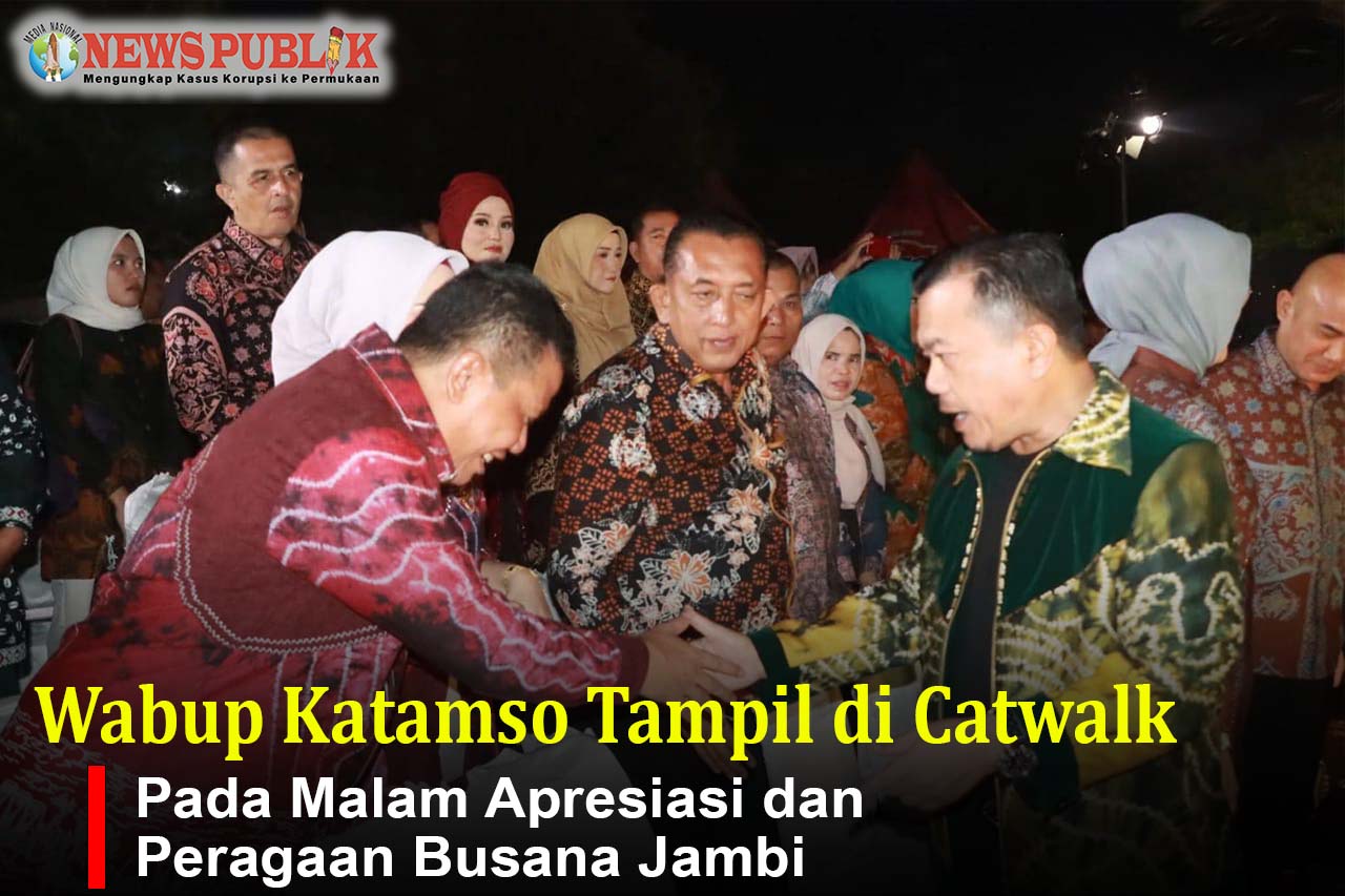 Wabup Katamso Tampil di Catwalk pada Malam Apresiasi dan Peragaan Busana Jambi