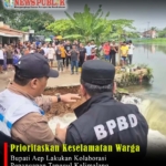 Prioritaskan Keselamatan Warga, Bupati Aep Lakukan Kolaborasi Penanganan Tanggul Kalimalang