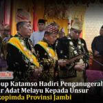 Wabup Katamso Hadiri Penganugerahan Gelar Adat Melayu Kepada Unsur Forkopimda Provinsi Jambi