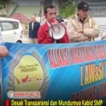 Desak Transparansi dan Mundurnya Kabid SMP, AWaSI Jambi Gelar Aksi Damai di Dinas Pendidikan Tanjab Timur