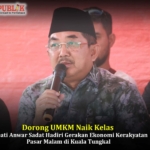 Dorong UMKM Naik Kelas, Bupati Anwar Sadat Hadiri Gerakan Ekonomi Kerakyatan Pasar Malam di Kuala Tungkal