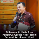 Gubernur Al Haris Ajak Pengurus Gereja HKBP Jambi Perkuat Kerukunan Antar Umat