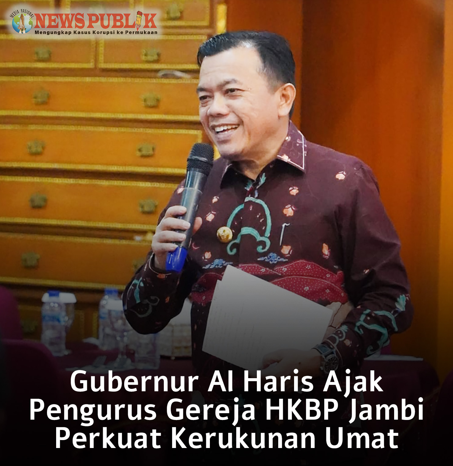 Gubernur Al Haris Ajak Pengurus Gereja HKBP Jambi Perkuat Kerukunan Antar Umat