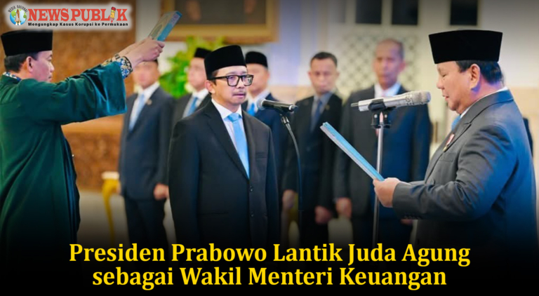 Presiden Prabowo Lantik Juda Agung sebagai Wakil Menteri Keuangan