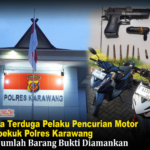 Dua Terduga Pelaku Pencurian Motor Dibekuk Polres Karawang, Sejumlah Barang Bukti Diamankan