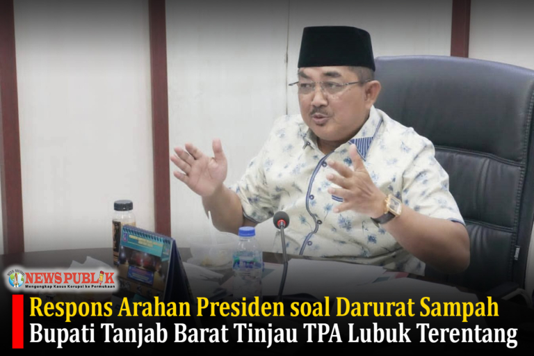 Respons Arahan Presiden soal Darurat Sampah, Bupati Tanjab Barat Tinjau TPA Lubuk Terentang