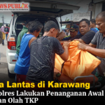Laka Lantas di Karawang, Polres Lakukan Penanganan Awal dan Olah TKP