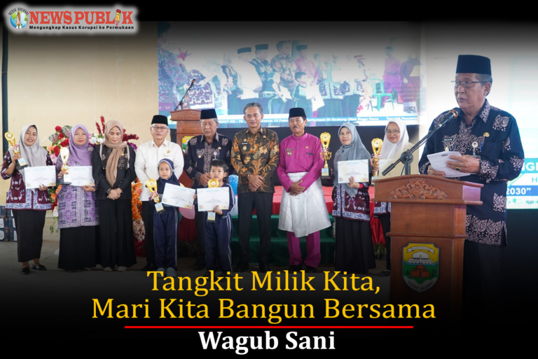 Wagub Sani: Tangkit Milik Kita, Mari Kita Bangun Bersama