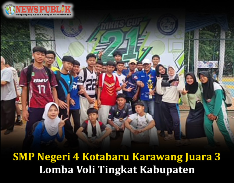 SMP Negeri 4 Kotabaru Karawang Juara 3 Lomba Voli Tingkat Kabupaten