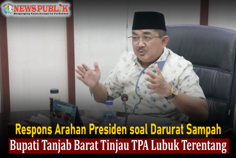 Respons Arahan Presiden soal Darurat Sampah, Bupati Tanjab Barat Tinjau TPA Lubuk Terentang