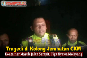 Tragedi di Kolong Jembatan CKM: Kontainer Masuk Jalan Sempit, Tiga Nyawa Melayang