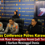 Press Conference Polres Karawang: Sopir Truk Maut Rawagabus Resmi Jadi Tersangka, 3 Korban Meninggal Dunia