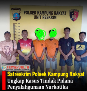 Satreskrim Polsek Kampung Rakyat Polres Labusel Ungkap Kasus Tindak Pidana Penyalahgunaan Narkotika