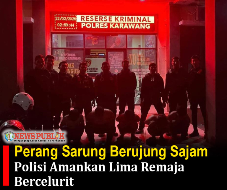 Perang Sarung Berujung Sajam, Polisi Amankan Lima Remaja Bercelurit