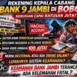 Sistem Pengamanan Bank 9 Jambi Dipertanyakan! Viral Dugaan Rekening Kacab Sarolangun Dibobol, Kerugian Capai Ratusan Juta
