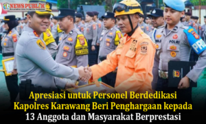 Apresiasi untuk Personel Berdedikasi, Kapolres Karawang Beri Penghargaan kepada 13 Anggota dan Masyarakat Berprestasi