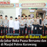 Pererat Silaturahmi di Bulan Suci, Kapolda Jabar Buka Puasa Bersama dan Santuni Yatim di Masjid Polres Karawang