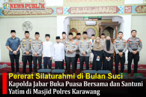 Pererat Silaturahmi di Bulan Suci, Kapolda Jabar Buka Puasa Bersama dan Santuni Yatim di Masjid Polres Karawang
