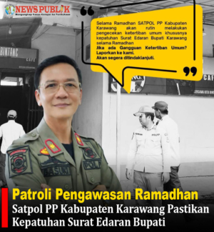Patroli Pengawasan Ramadhan: Satpol PP Kabupaten Karawang Pastikan Kepatuhan Surat Edaran Bupati