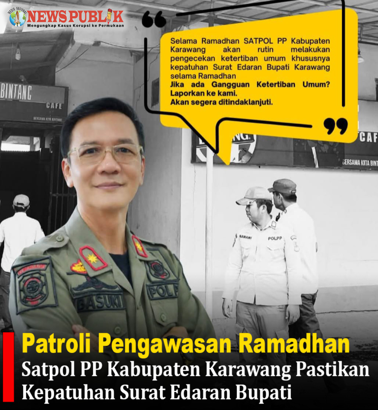 Patroli Pengawasan Ramadhan: Satpol PP Kabupaten Karawang Pastikan Kepatuhan Surat Edaran Bupati