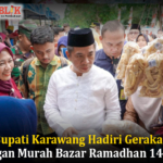 Bupati Karawang Hadiri Gerakan Pangan Murah Bazar Ramadhan 1447 H