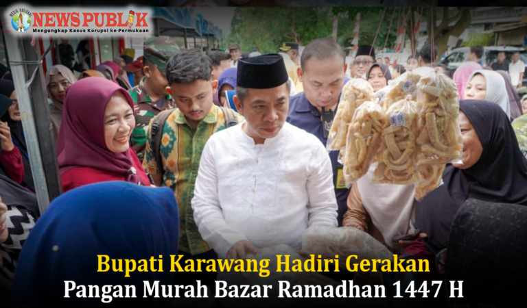 Bupati Karawang Hadiri Gerakan Pangan Murah Bazar Ramadhan 1447 H