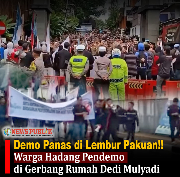 Demo Panas di Lembur Pakuan! Warga Hadang Pendemo di Gerbang Rumah Dedi Mulyadi