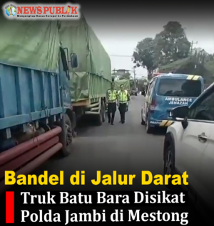 Bandel di Jalur Darat, Truk Batu Bara Disikat Polda Jambi di Mestong